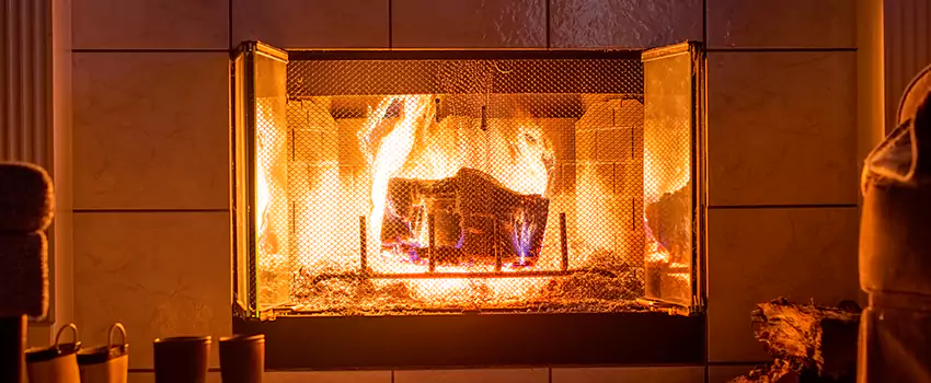 Mendota Hearth Landscape Fireplace Installation in Wilkinsburg, Pennsylvania